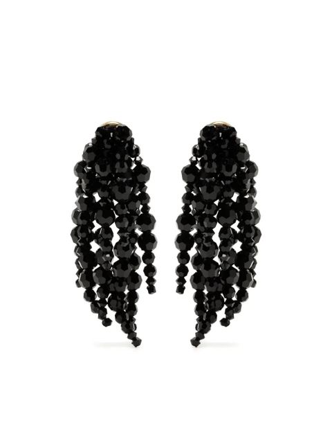 Simone Rocha cascading chandelier earrings - Black - zdjęcie produktu nr 1