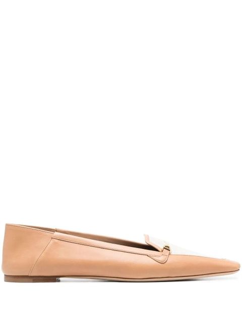 Saint Laurent Chris leather slippers - Brown - zdjęcie produktu nr 1