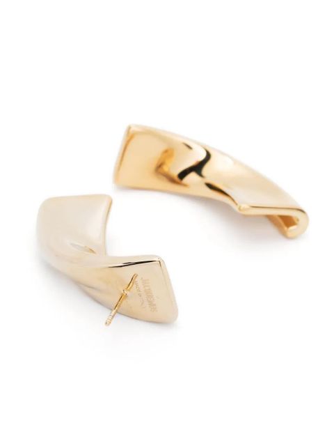 Jacquemus Les Boucles J earrings - Gold