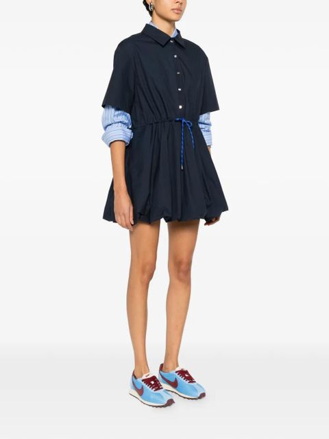 Maje drawstring mini dress - Blue