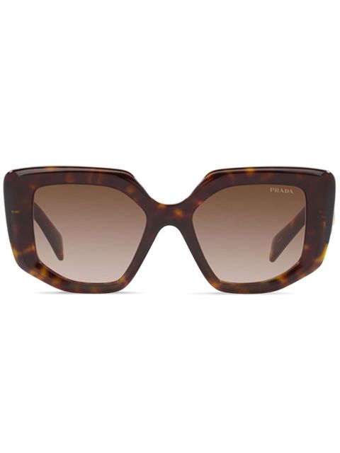 Prada Eyewear tortoiseshell-effect square sunglasses - Brown - zdjęcie produktu nr 1