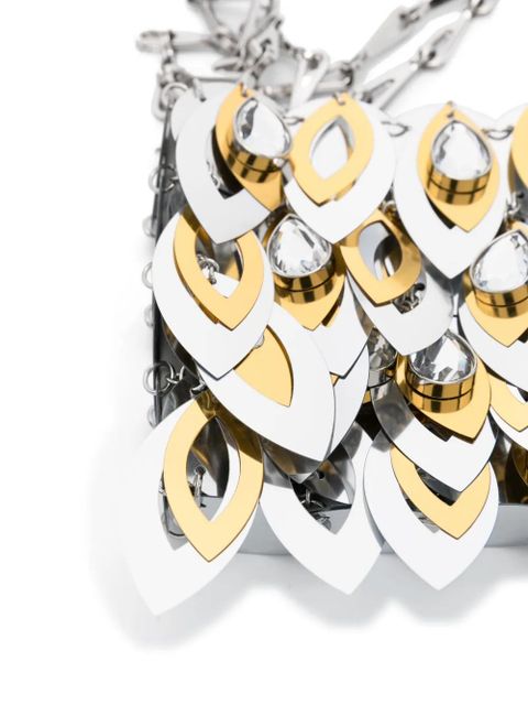 Rabanne nano Teardrop shoulder bag - Silver