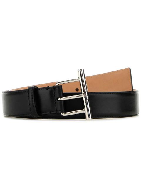 Alexander McQueen leather belt - Black - zdjęcie produktu nr 1