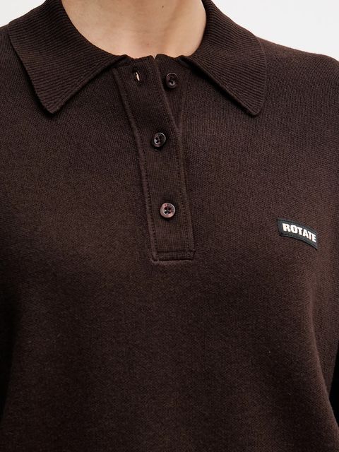 Rotate sweter z dodatkiem wełny damski kolor brązowy lekki 1151371667 - zdjęcie produktu nr 2