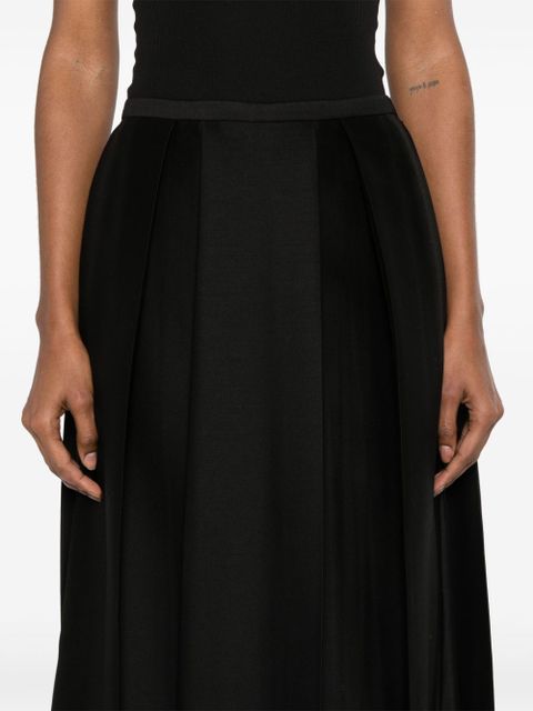 TOTEME twinflower midi skirt - Black