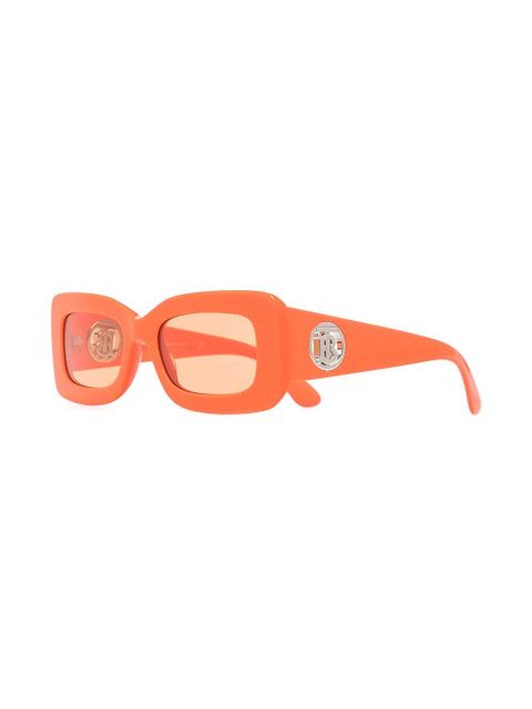 Burberry Eyewear logo-plaque tinted sunglasses - Orange - zdjęcie produktu nr 2