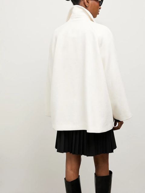 Answear.LAB płaszcz wełniany kolor biały