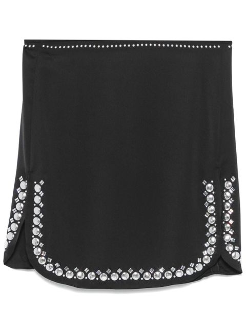 Rabanne studded-hem mini skirt - Black - zdjęcie produktu nr 1
