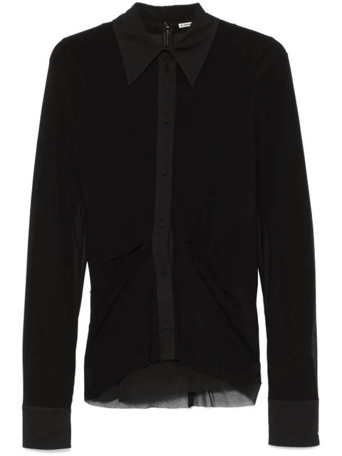 Jil Sander crepe shirt - Black - zdjęcie produktu nr 1