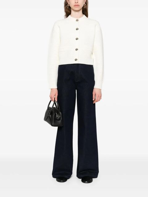 SANDRO crew-neck cardigan - Neutrals - zdjęcie produktu nr 2