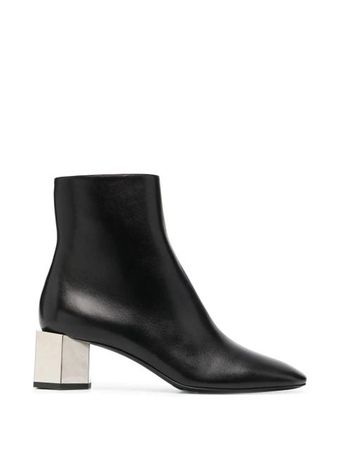 Off-White metallic-heel ankle boots - Black - zdjęcie produktu nr 1