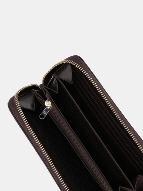 Armani Exchange portfel damski kolor brązowy XW000359 AF12040