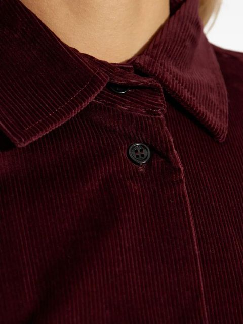 Max Mara velvet buttoned bodysuit - Red