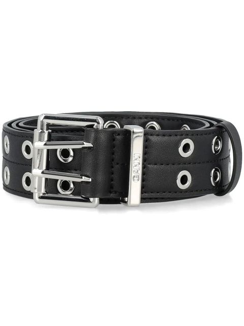 GANNI Double eyelet belt - Black - zdjęcie produktu nr 1