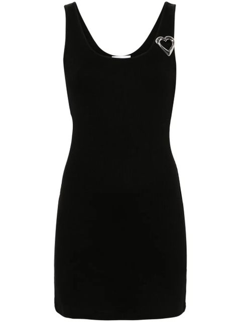 Blumarine brooch-detail minidress - Black - zdjęcie produktu nr 1