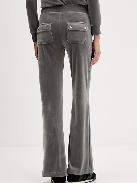 Juicy Couture spodnie dresowe Layla damskie kolor szary gładkie JCSEBJ001