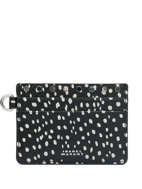 ISABEL MARANT small polka-dot cardholder - Black - zdjęcie produktu nr 1