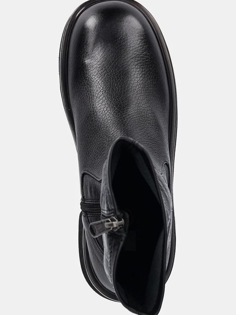 Tommy Jeans botki TJW STRETCHY MID BOOT damskie kolor czarny na platformie EN0EN02928