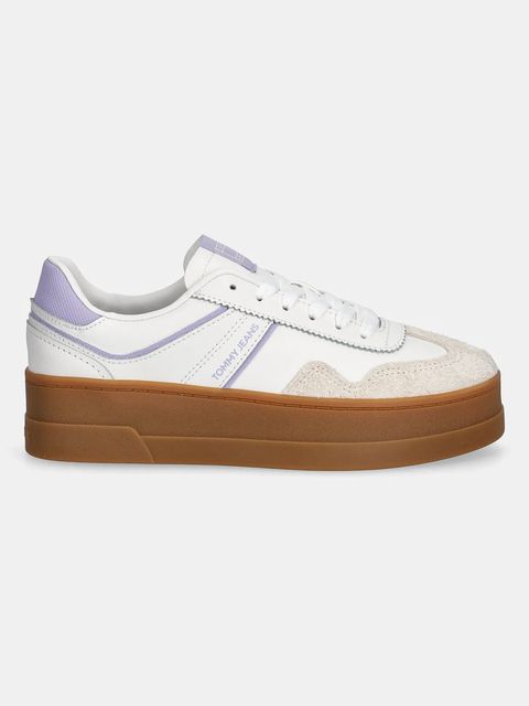 Tommy Jeans sneakersy THE GREENWICH FLATFORM damskie kolor biały EN0EN02807 - zdjęcie produktu nr 2