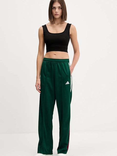 adidas spodnie dresowe Tiro damskie kolor zielony gładkie JW6812