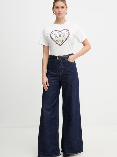 Weekend Max Mara t-shirt bawełniany TENUE damski kolor biały 2615971051600 - zdjęcie produktu nr 2