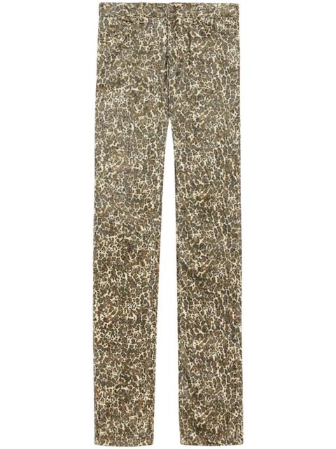 ISABEL MARANT Ferni straight trousers - Brown - zdjęcie produktu nr 1