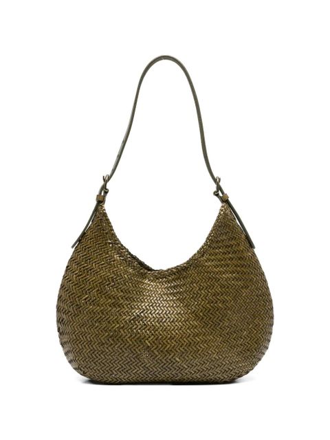 DRAGON DIFFUSION Luna Mezza woven shoulder bag - Green - zdjęcie produktu nr 1