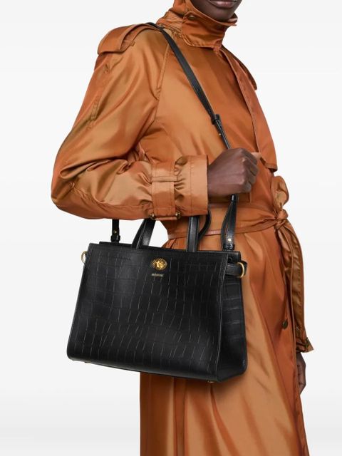 Burberry Cotswolds crocodile-effect mini tote bag - Black - zdjęcie produktu nr 2