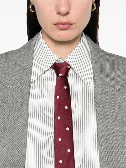 Saint Laurent striped shirt - White