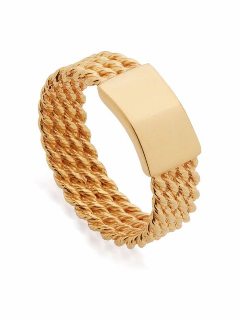 Monica Vinader Corda rope-effect ring - Gold - zdjęcie produktu nr 2