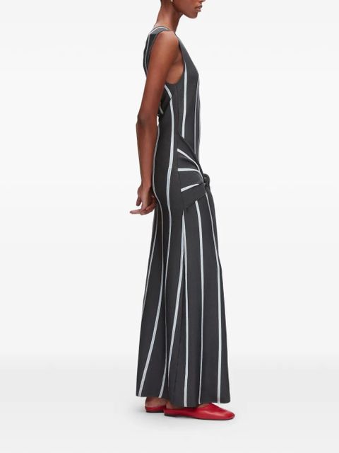 3.1 Phillip Lim striped tassel midi dress - Grey