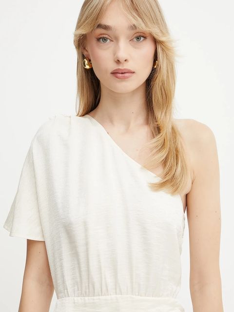 Morgan sukienka kolor beżowy mini prosta