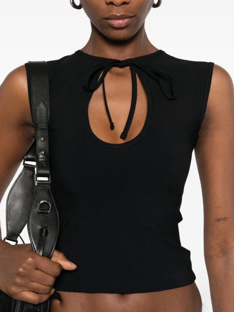 Gimaguas Anis tie-detail sleeveless top - Black
