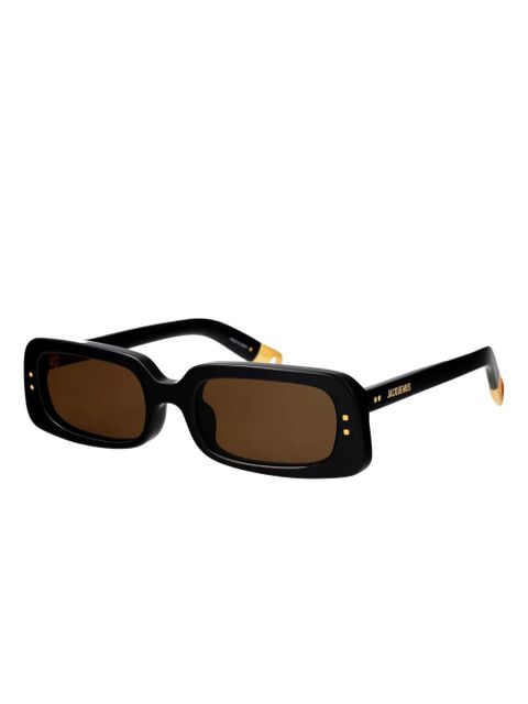 Jacquemus logo-print sunglasses - Black - zdjęcie produktu nr 2