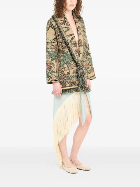 Alanui Sketched By The Ses fringed cardigan - Neutrals - zdjęcie produktu nr 2