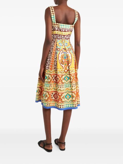 ETRO printed midi dress - Neutrals