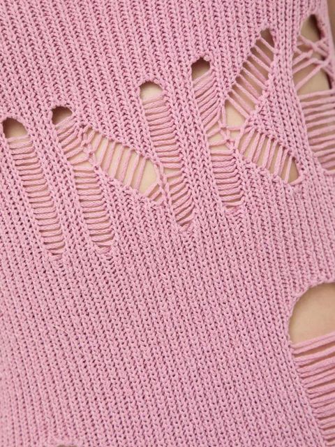 PINKO cutout ribbed midi dress