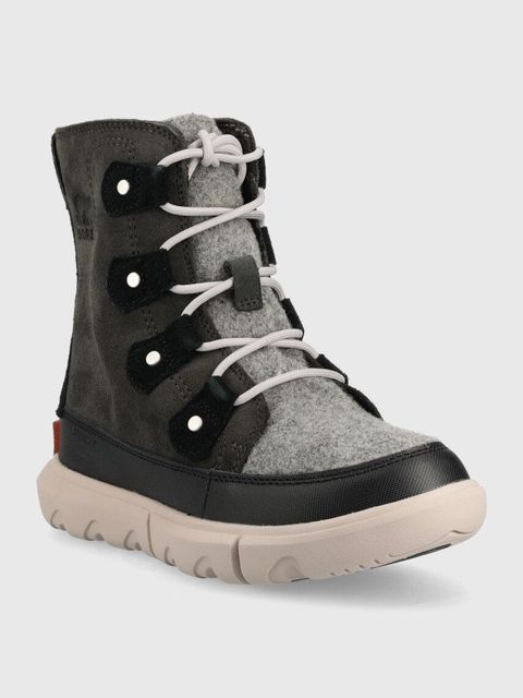 Sorel śniegowce zamszowe Explorer II Joan F kolor czarny