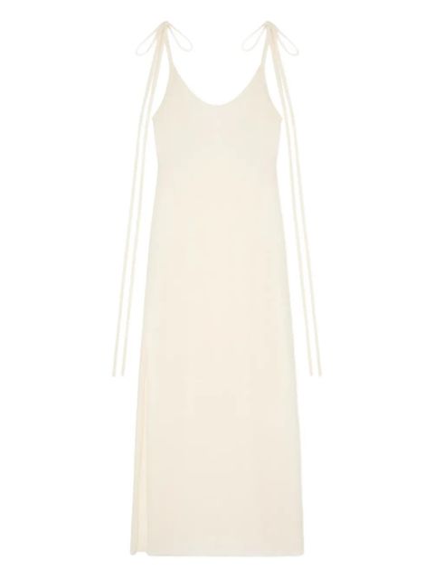 Alanui Finets tied-strap side-split maxi dress - White - zdjęcie produktu nr 1
