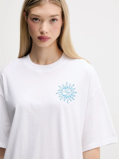 Hugo Blue t-shirt bawełniany damski kolor biały 50547957