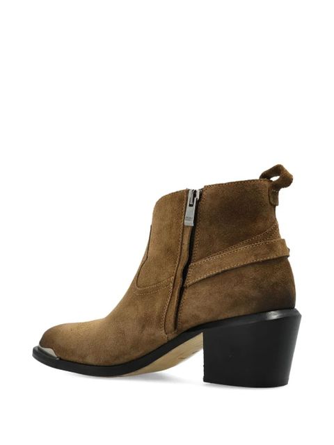 Golden Goose buckle heeled boots - Brown