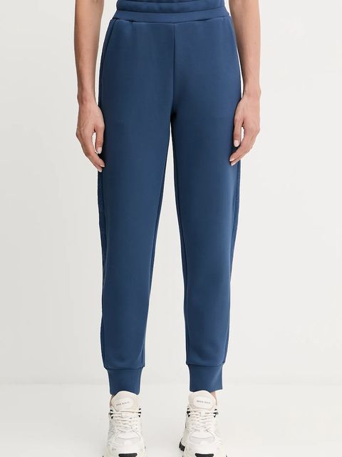 Guess spodnie dresowe NEW VICTOIRE damskie kolor niebieski z aplikacją W5YB11 KBYE2 - zdjęcie produktu nr 1