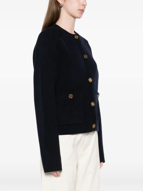 TOTEME hammered-button cardigan - Blue