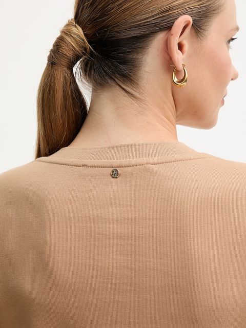 Marc Aurel longsleeve kolor beżowy 7705-7001-73918