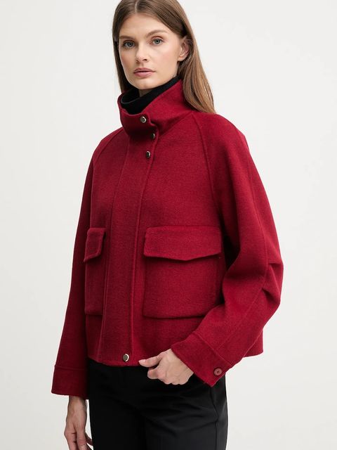 Marc Aurel kurtka z dodatkiem wełny kolor czerwony przejściowa 4474-1000-93348 - zdjęcie produktu nr 1