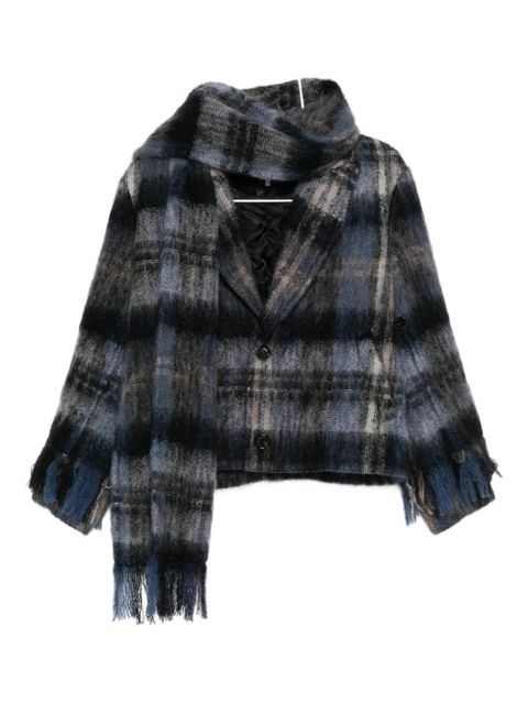 LOEWE plaid blazer - Blue - zdjęcie produktu nr 2