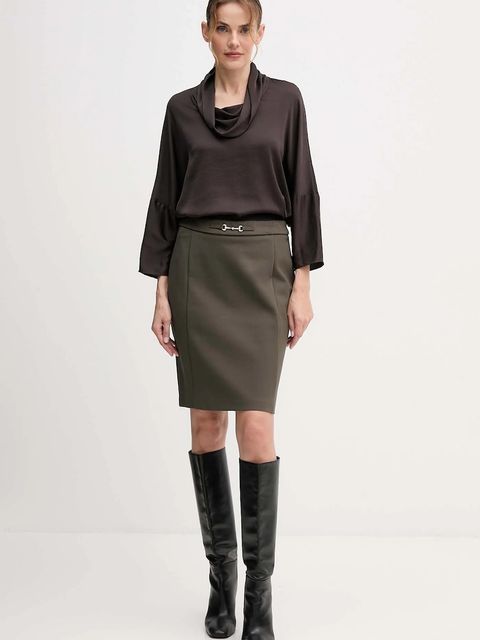 Joseph Ribkoff spódnica kolor zielony mini prosta 253035