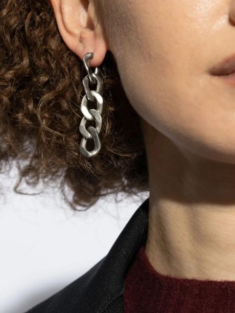 Maison Margiela curb-chain drop earrings - Silver