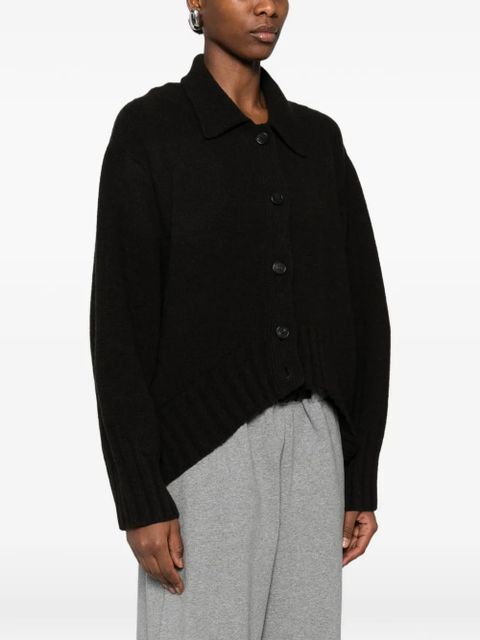 The Attico collared embroidered cardigan - Brown