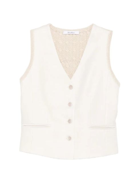 Max Mara knit-panel waistcoat - Neutrals - zdjęcie produktu nr 1